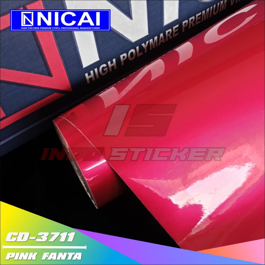 Sticker Skotlite NICAI Metallic Glossy Candy 3711 PINK FANTA Premium [ROLL]