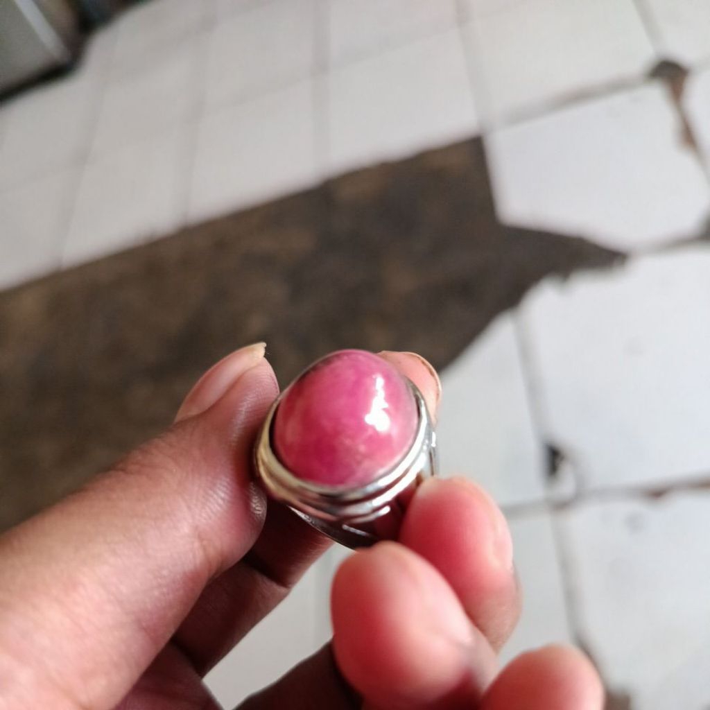 natural batu red borneo, semi kristal