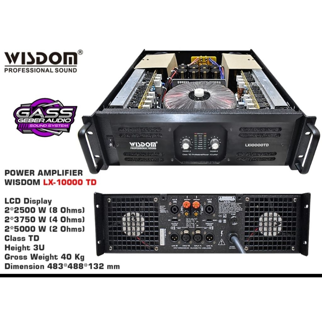 power amplifier wisdom lx 10000 td power wisdom lx10000td