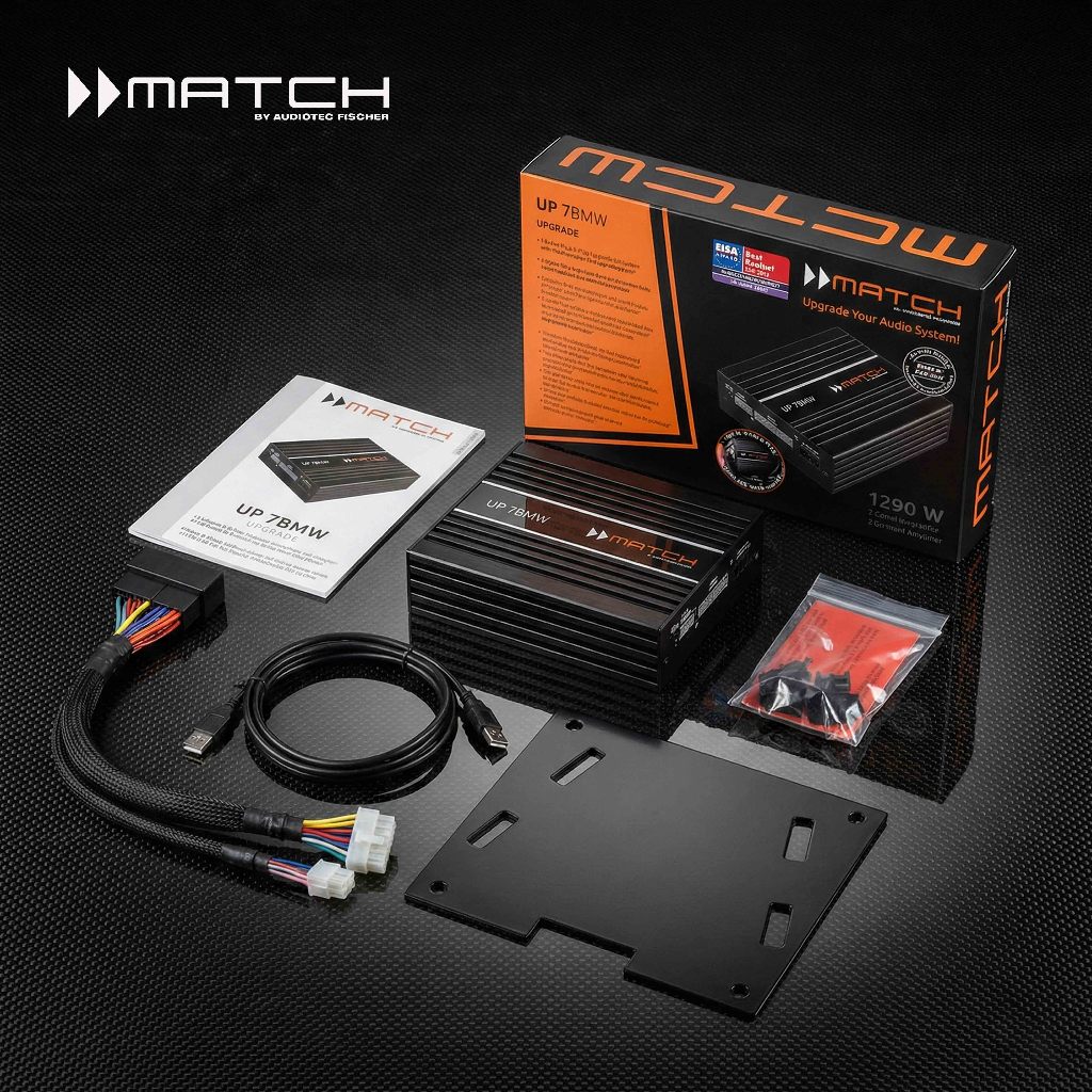 Match UP 7BMW : 7-Channel DSP Amplifier Plug & Play - 1290W Max Power - Made in Germany - EISA Award