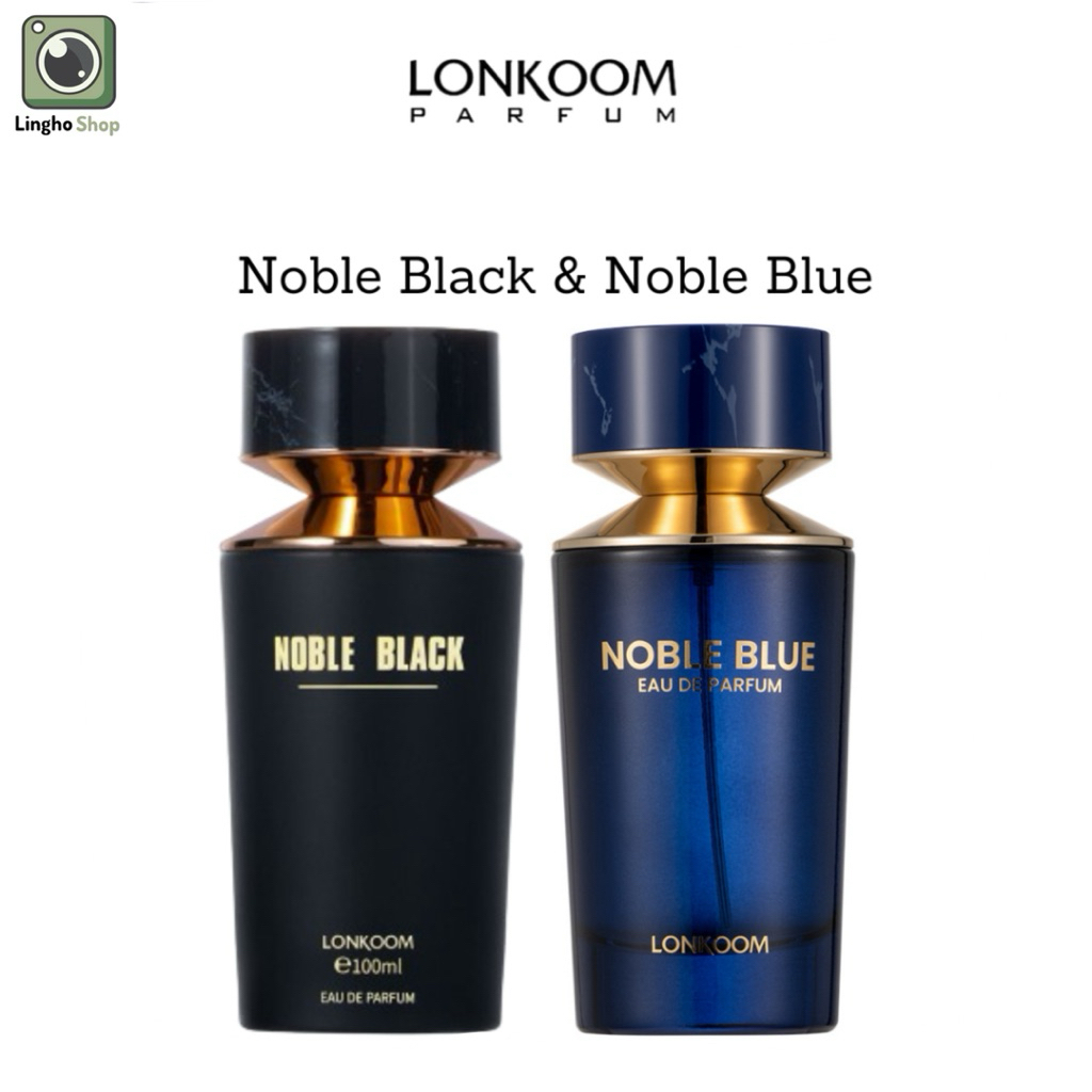 Lonkoom Parfum Lonkoom Noble Black & Noble Blue Eau De Parfum 100ml untuk Pria dan Wanita