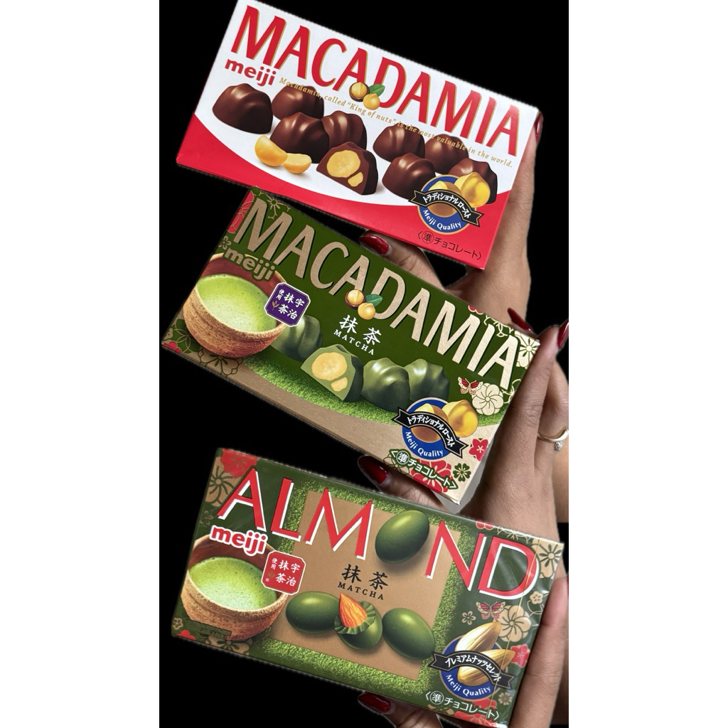 cokelat meiji almond meiji macadamia coklat jepang