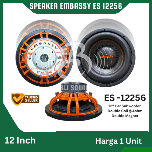 SPEAKER SUBWOOFER 12 INCH EMBASSY ES 12256 ES12256 ORIGINAL