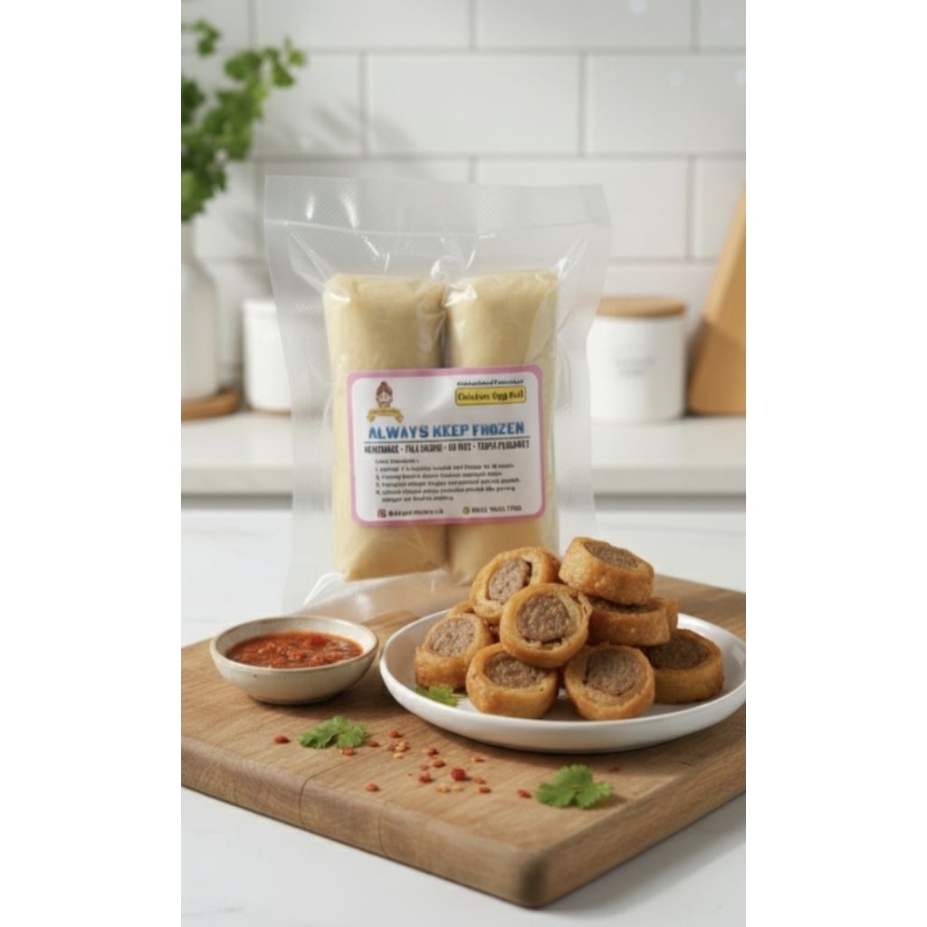 CHICKEN EGG ROLL HOMEMADE