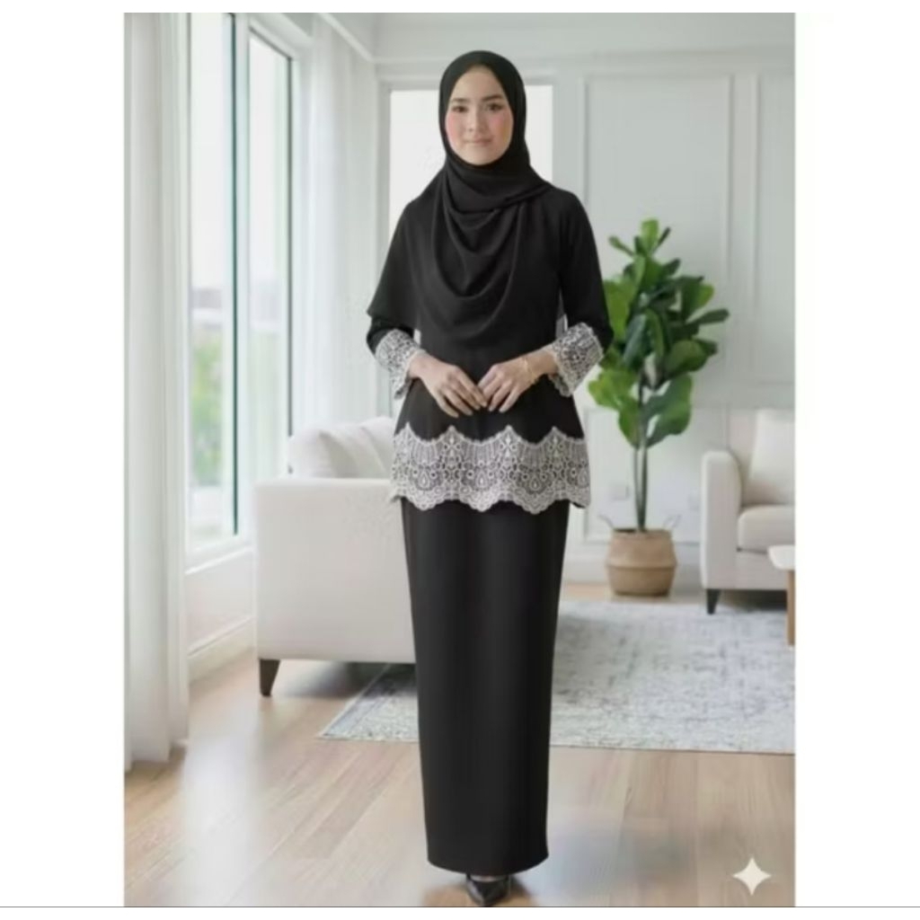 TERBARU "SAVANA" One set baju kurung melayu dewasa, mix brukat, baju kondangan baju adat  malaysia