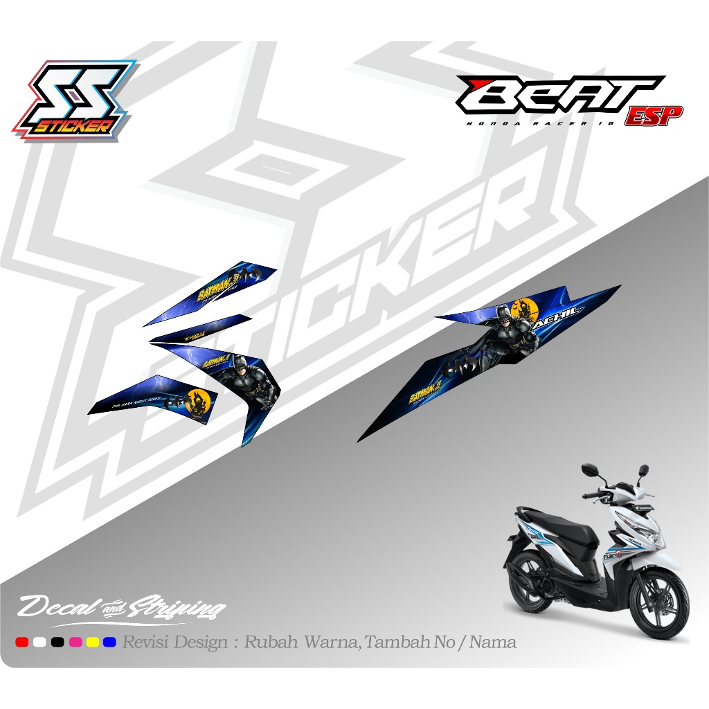 Striping Stiker Motor Beat Esp Custom Design 50