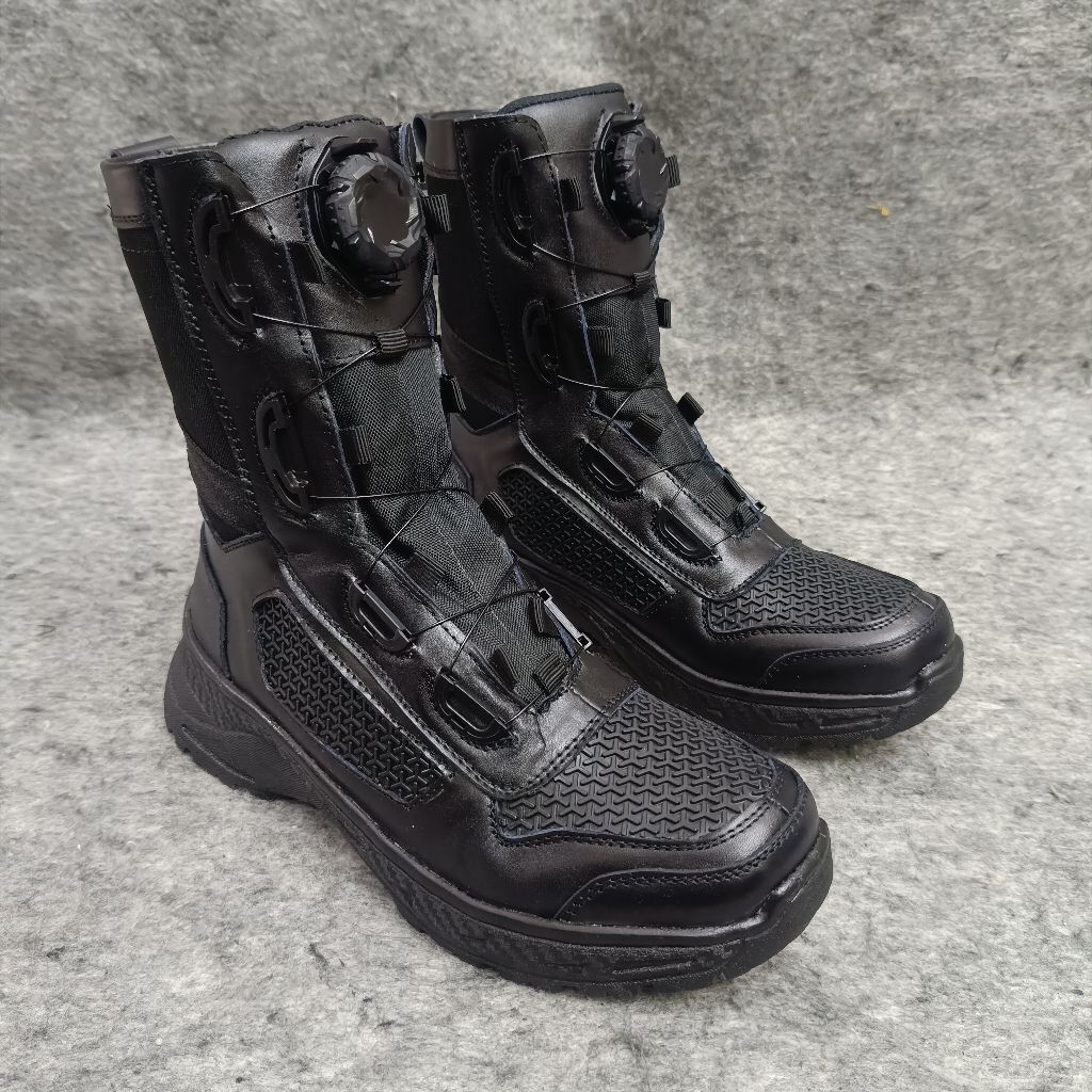 Sepatu PDL Hitam LIBRA Tali Putar Model BOA / Sepatu PDL Hitam Tali Putar