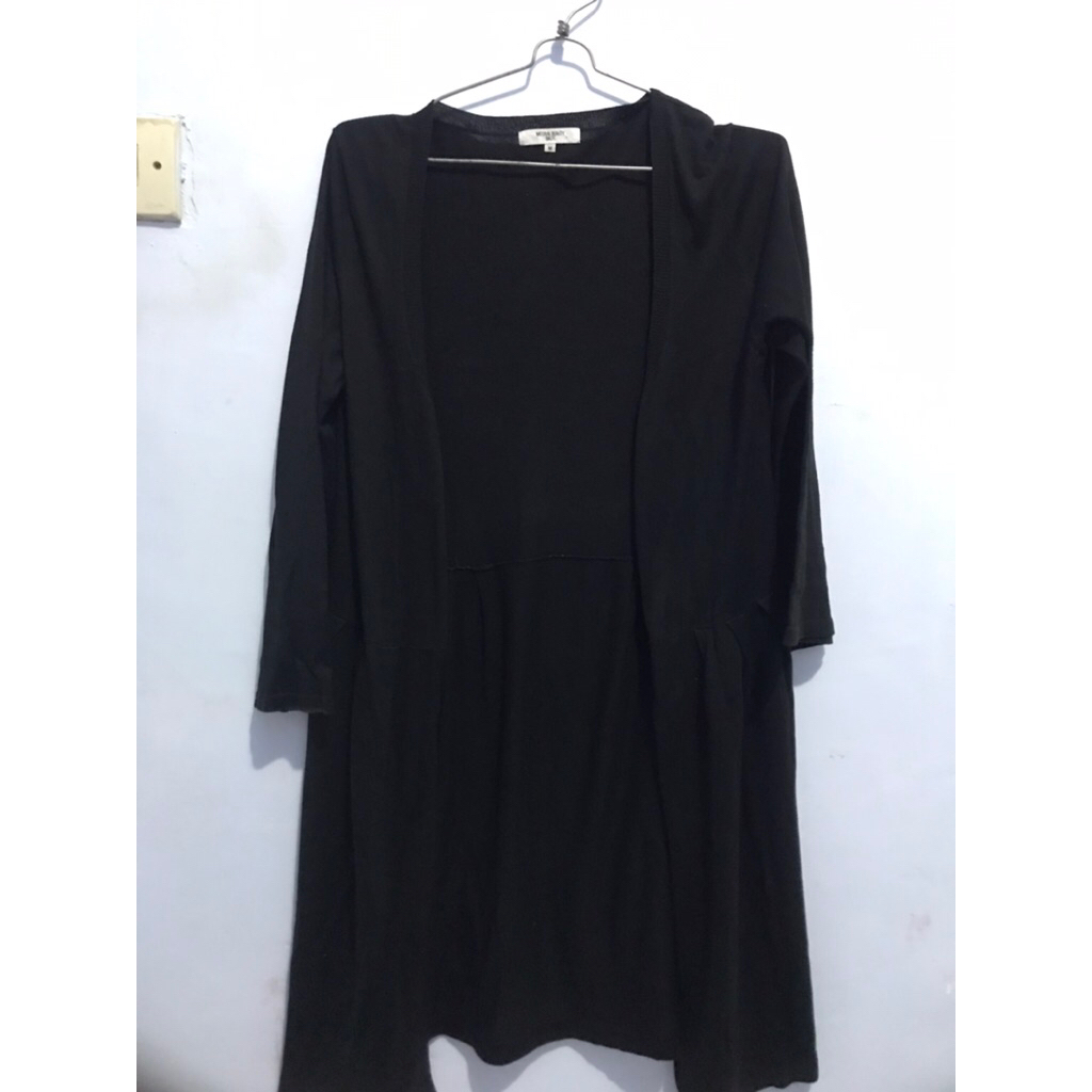 Cardigan panjang hitam