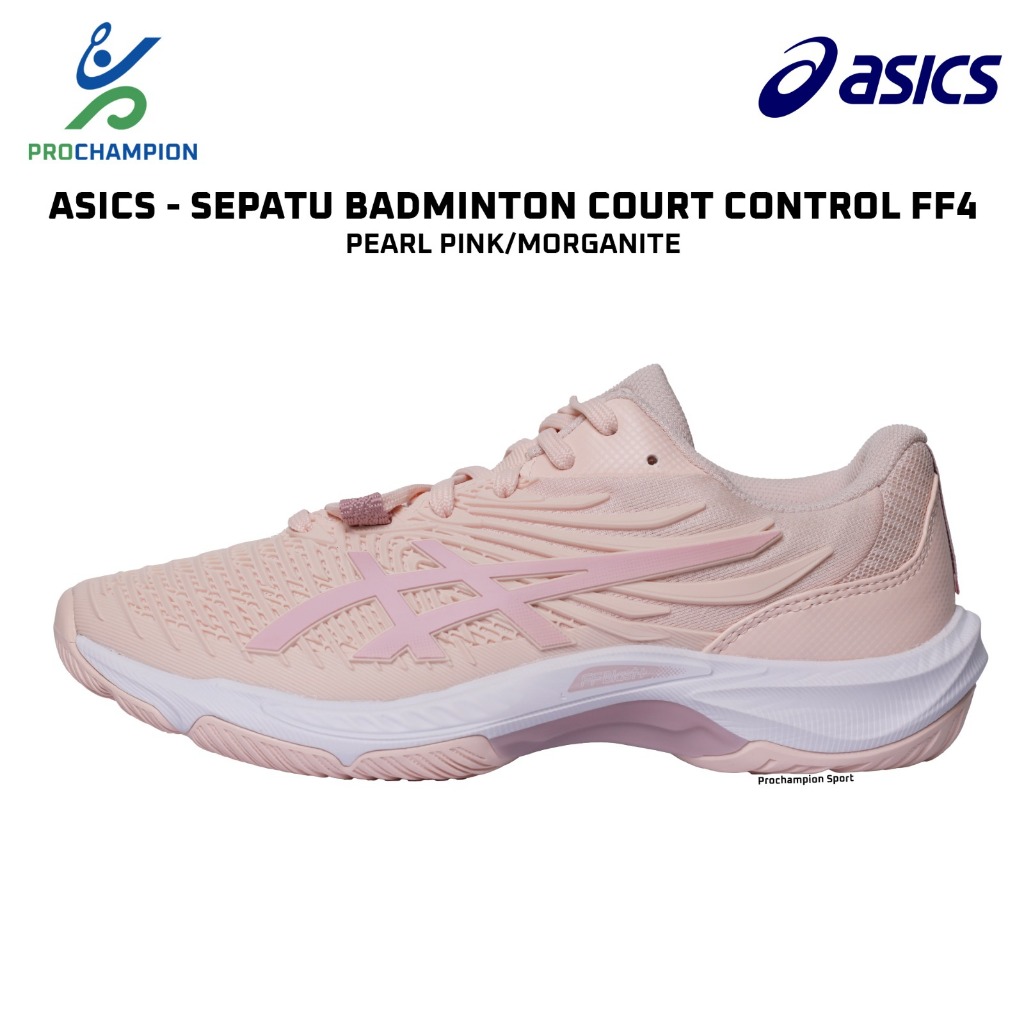 Sepatu Badminton  ASICS Court Control FF4 Pearl Pink Morganite