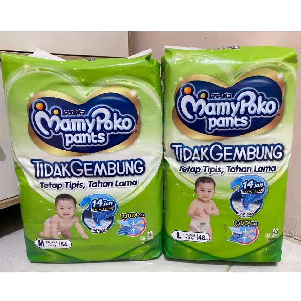 MamyPoko X-tra Kering Slim Tidak Gembung M54 L48