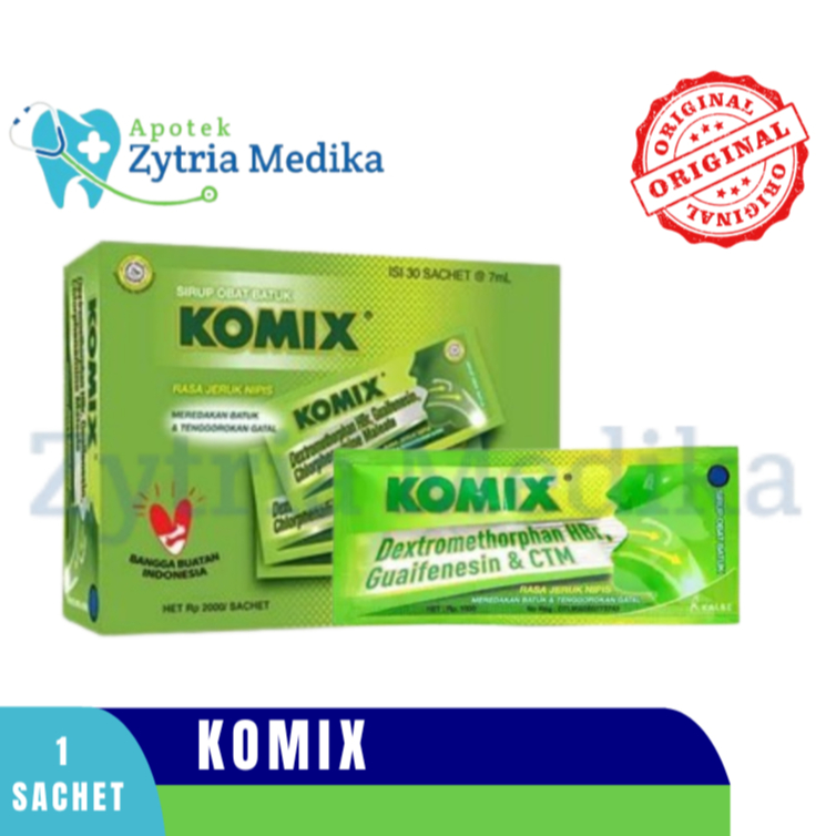 Komix Jeruk Nipis - Obat Batuk Kering, Batuk Berdahak, Sakit Tenggorokan