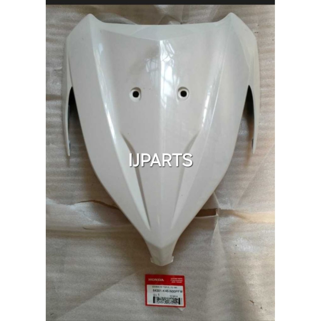 64301 K46 N00PFW COVER TAMENG DEPAN VARIO 110 Fi Esp PUTIH ORIGINAL AHM
