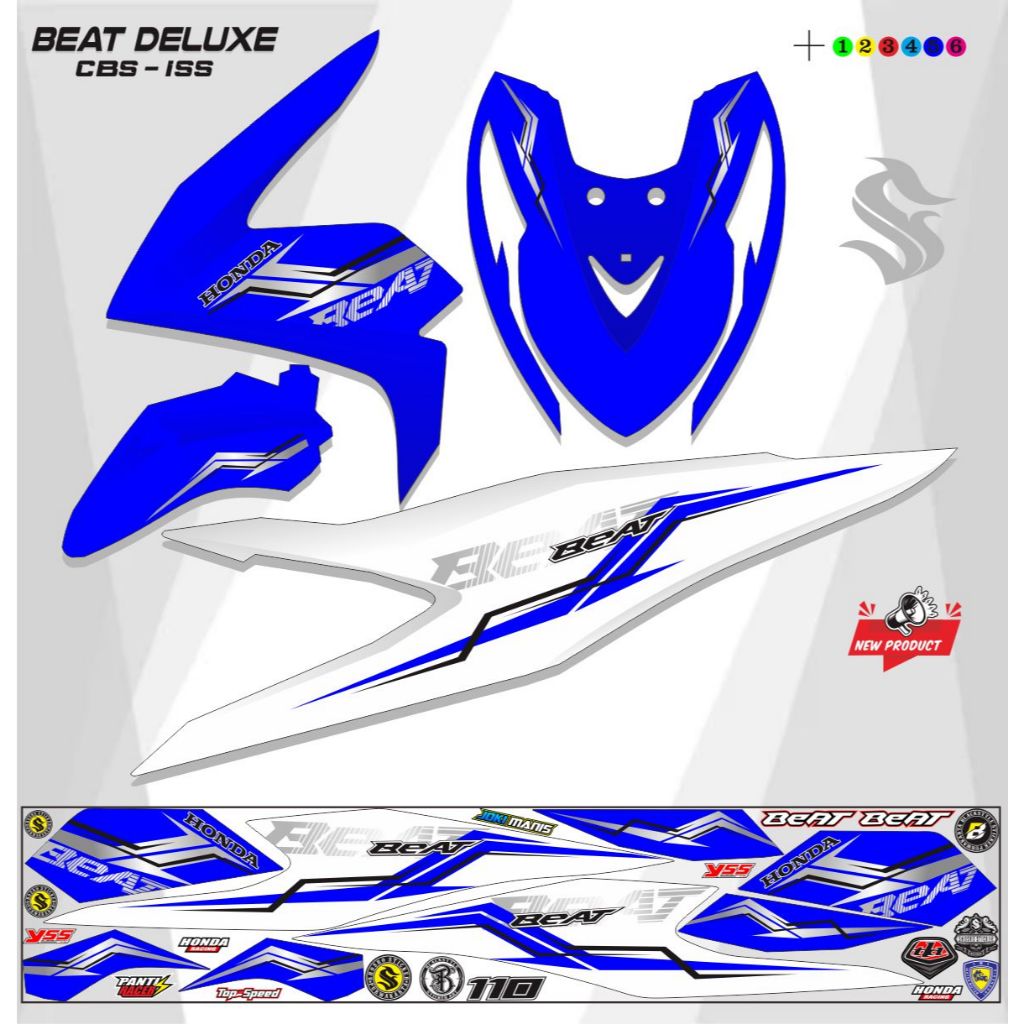 STRIPING BEAT CBS / ISS DELUXE VARIASI