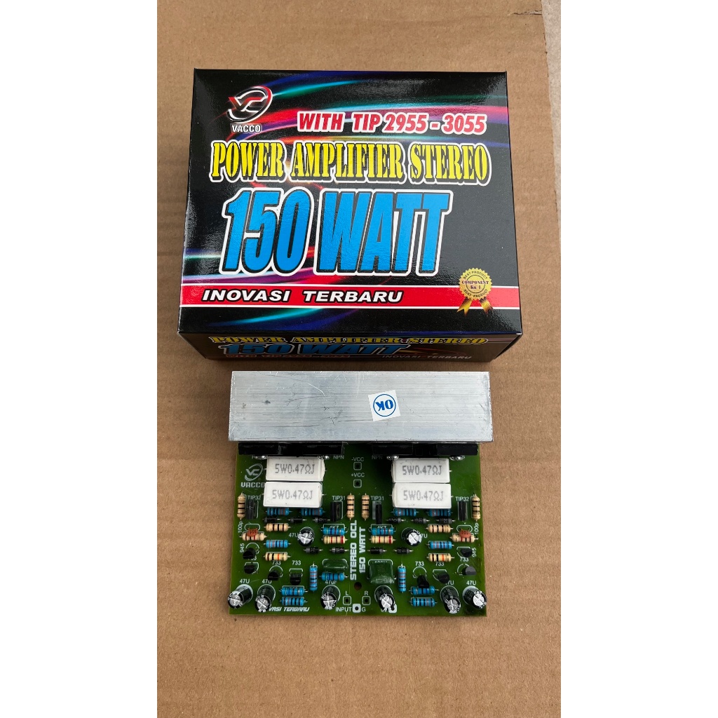 Kit power 150 watt stereo vacco