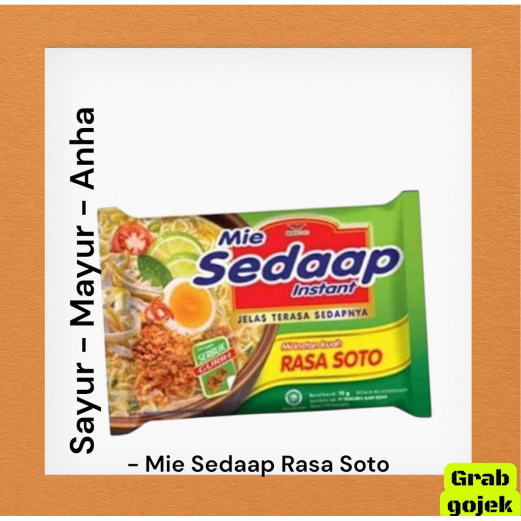Mie Sedap Rasa Soto / Sayur Mayur Anha Makassar