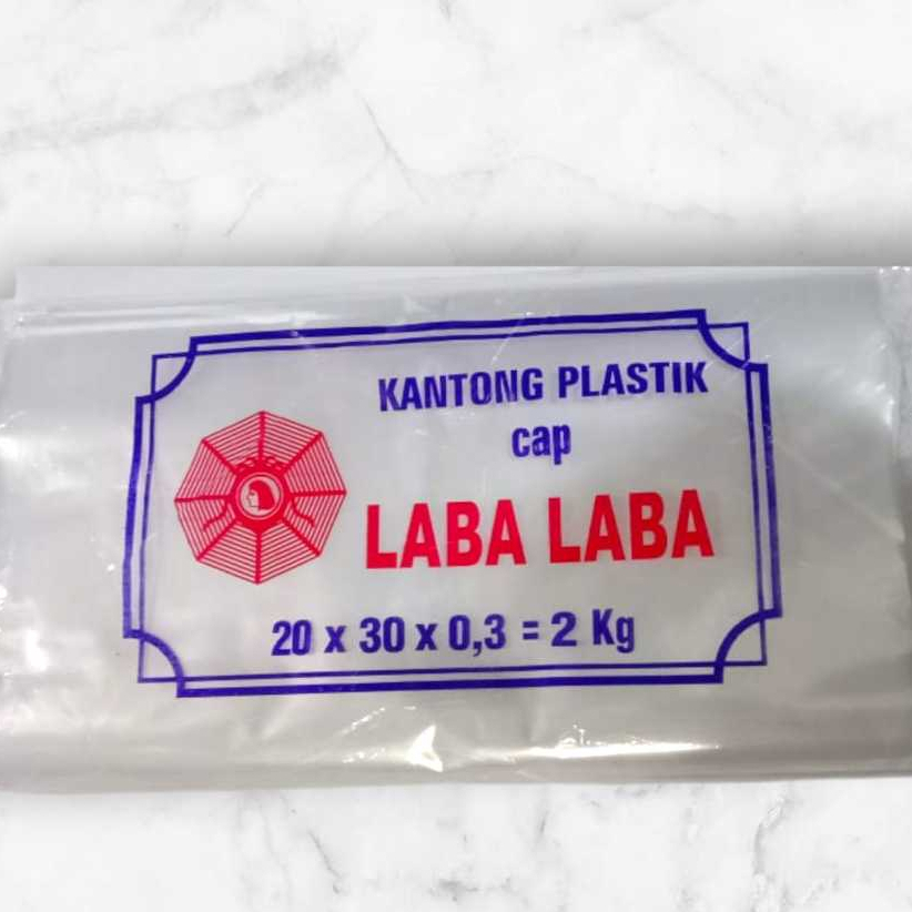 Plastik Laba Laba 2kg 03 (20x30) Bening