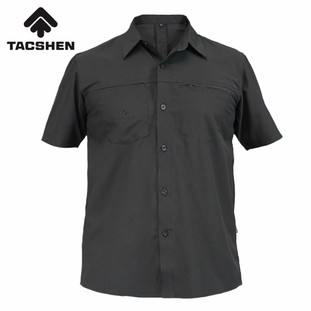 Baju Kemeja Tactical Stretch Texas Pria / Baju Taktikal Lengan Pendek kemeja Premium Lapangan Pendek