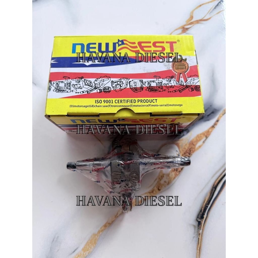 Crank Shaft New West senso 5200/5800 mesin gergaji kayu new west Original