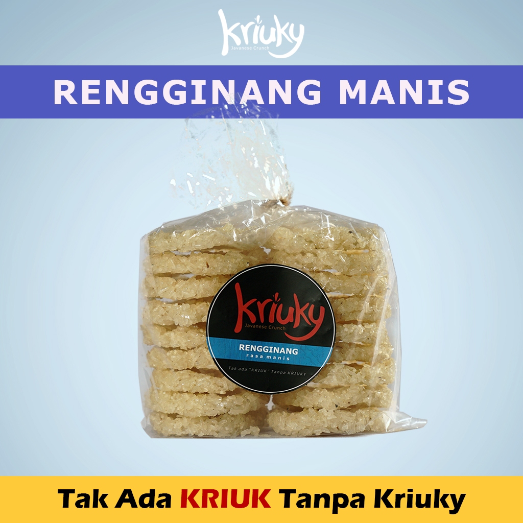 Rengginang Manis Mentah Ketan Putih 250gr 500gr 1kg Siap Kirim - KRIUKY