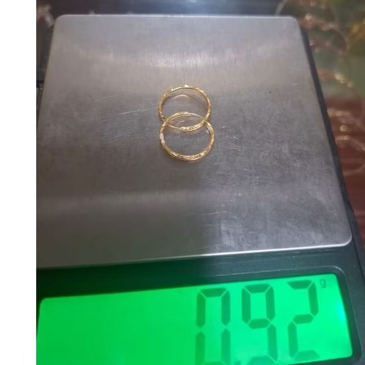 anting bulat - emas 22k- kadar 700 - harga murah Discont