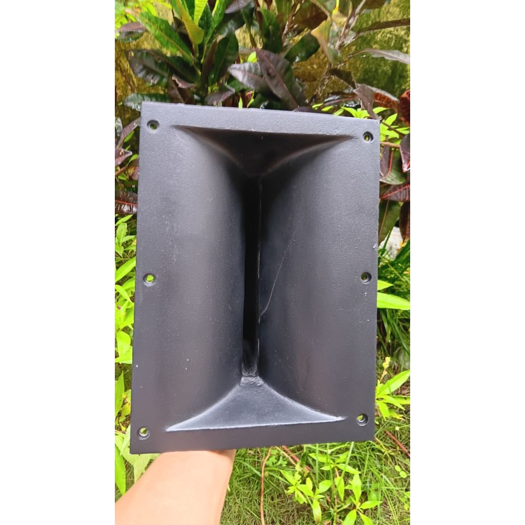 Horn Tweeter Q 1 ukuran 19×26 3in bahan Alumunium Cor