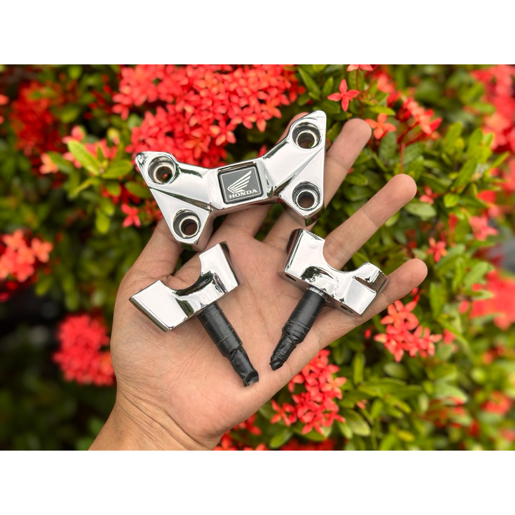 ORIGINAL raiser reser klem stir CB150r cbr led set sudah krom