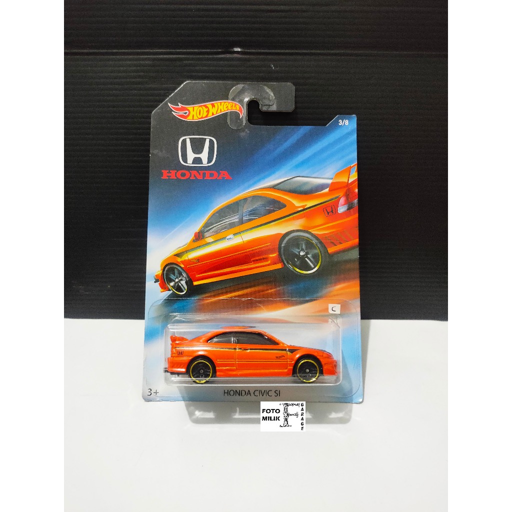 Hotwheels hot wheels 2001 Honda Civic Si Ferio Coupe EK Honda Series Anniversary Orange