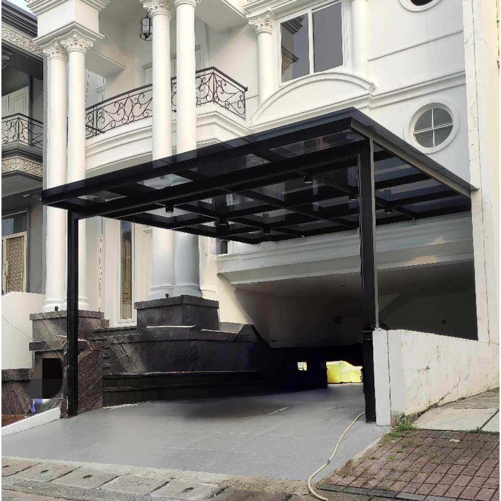 Jasa pasang kanopi Kanopi Kaca Tempered