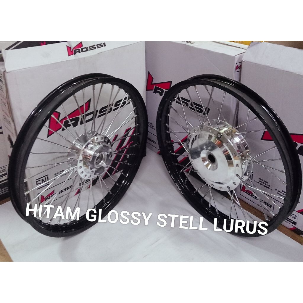 VELG PELAK SET KOMPLIT V ROSSI JARI JARI RING 17 140/140 VARIO 125/150 BEAT FI SCOOPY FI BEAT KARBU 