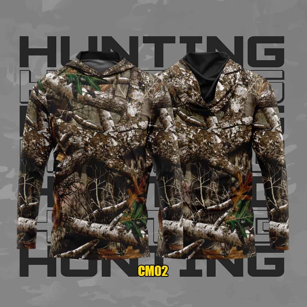 Jersey Camo Hunting_Baju Berburu Camo Premium_Baju Camo Printing Sublime Custom Komunitas Menembak P