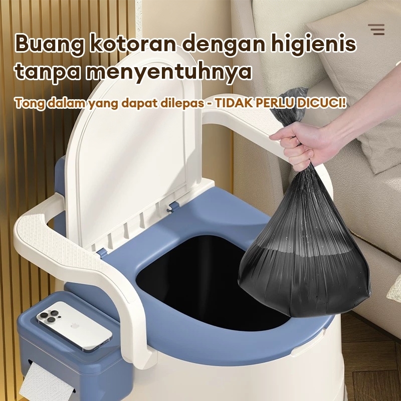 Salvo Closet Jongkok Closet Duduk Toilet Portable Kursi ToiletTraining Anak Pispot Dewasa Wanita