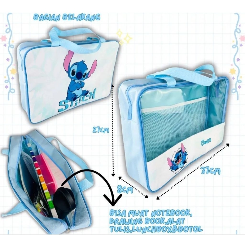 FOLDER BAG Tas Les Anak Custom DATA BAG KARAKTER