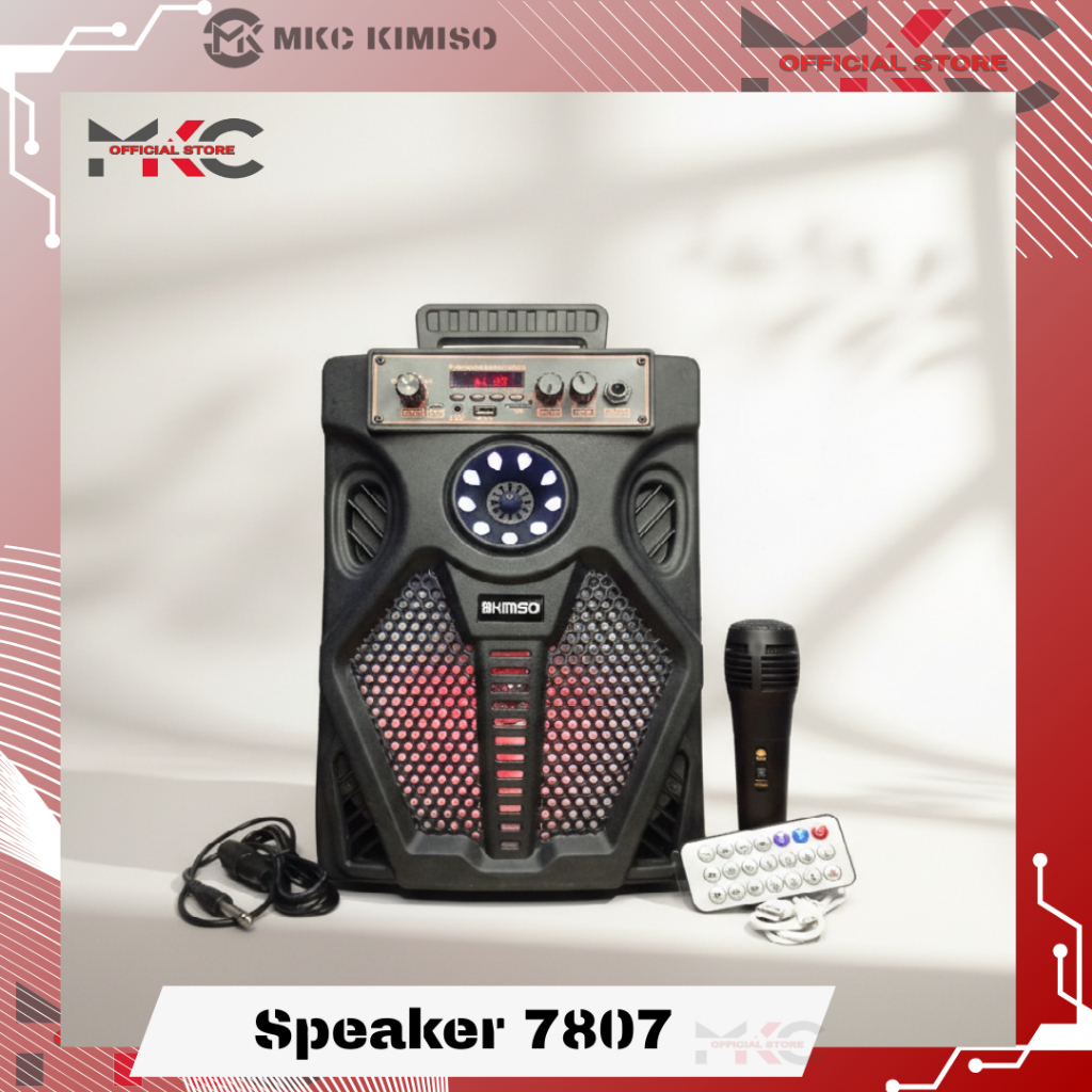 MKC - Kimiso 7807 Speaker Portable Bluetooth Big Size Free Microphone MKC KIMISO