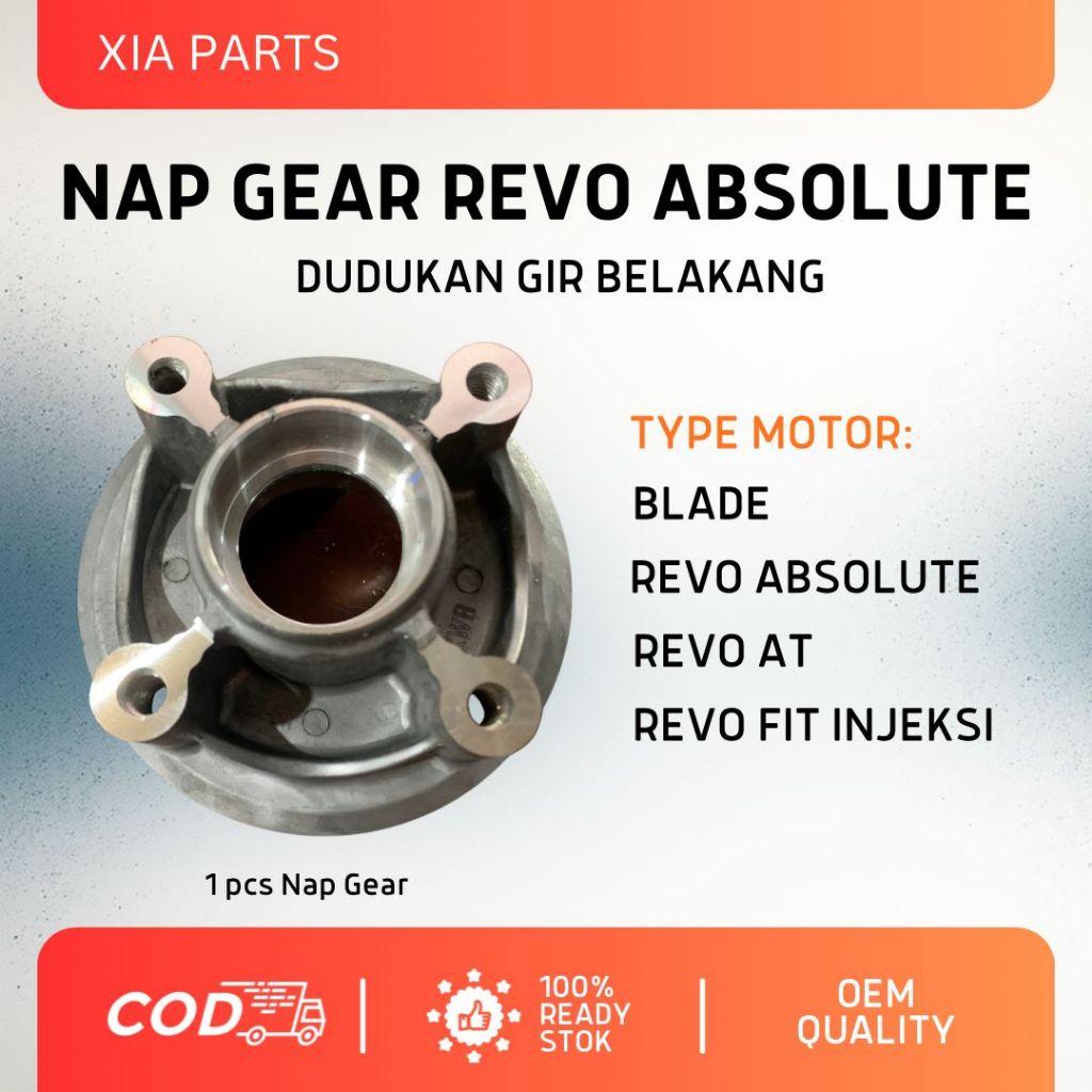 Napgir Nap Gear Blade / Revo Absolute / Revo AT / Revo Fit Injeksi Dudukan Gir Belakang