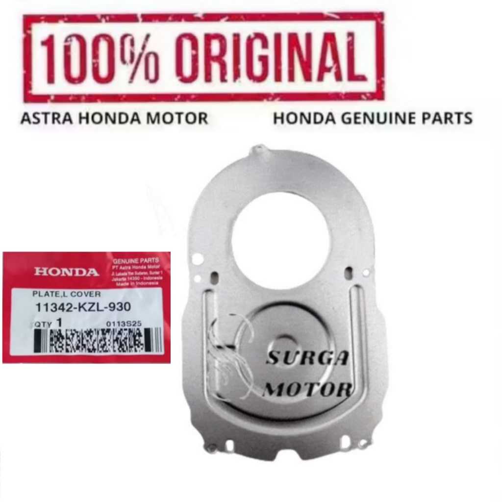 Cover Tutup Bak CVT Per Stater Plate Left Cover Motor Honda New BeAT Sporty eSP BeAT eSP New K81 Sco