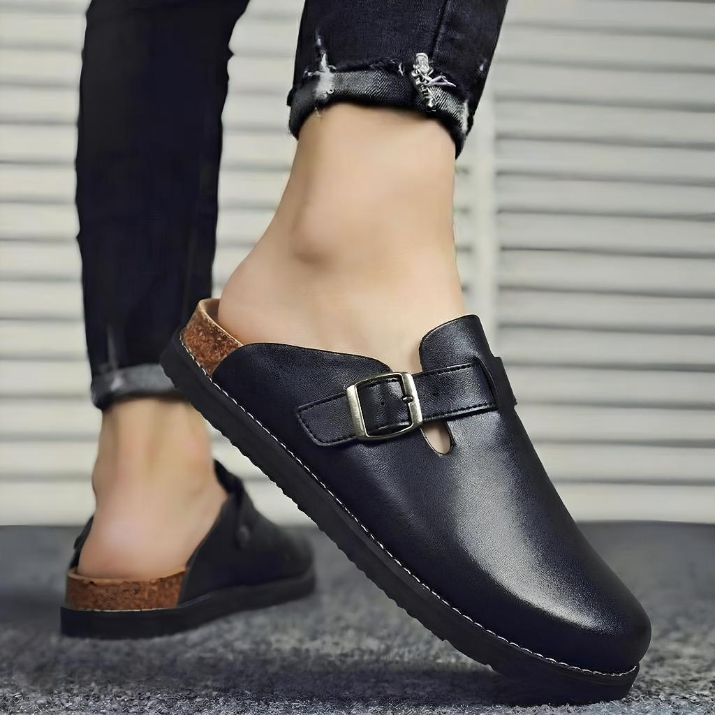 SIGMA PROJECT - Sepatu Sandal Sendal Pria Slippers Sandal Slop Boston