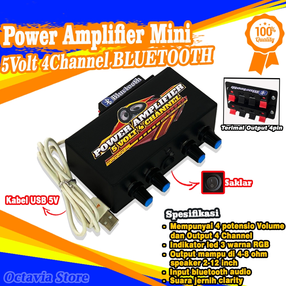 Power Amplifier MINI 5V 4 Channel
