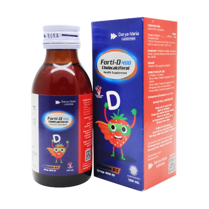 Forti-D 400 IU Sirup 100 ml - Sirup Vitamin D3