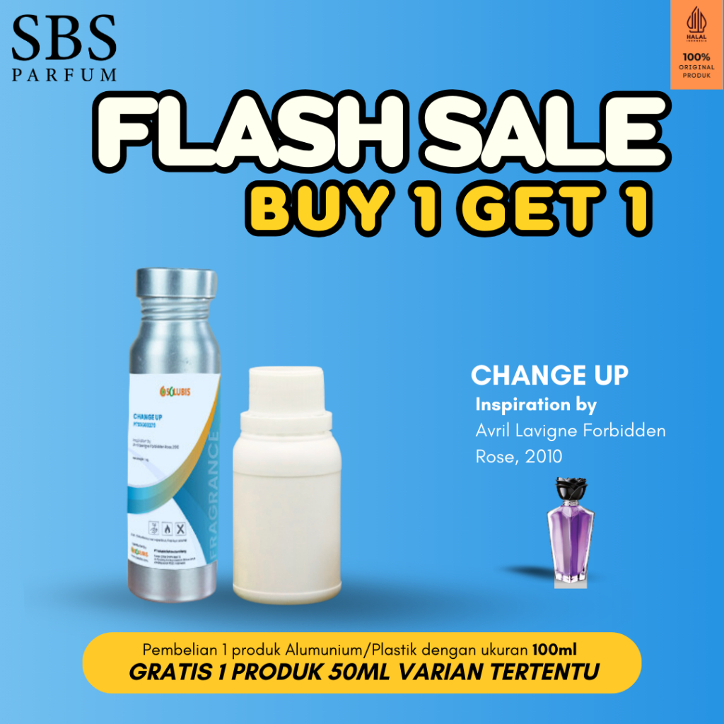 BUY 1 GET 1 FREE - Bibit Parfum Murni Original [Change Up] | 100ml - Inspired by Avril Lavigne Forbi