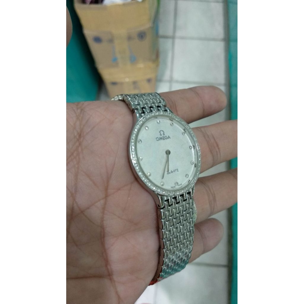 jam tangan klasik silver tipis elegan anti air anti karat g