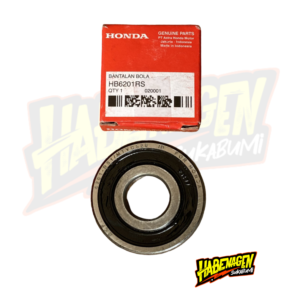 Bearing Klaher Laher 6201rs Roda Velg Depan Karisma Revo Beat Vario Scoopy Supra X 100 125  Ori Ahm