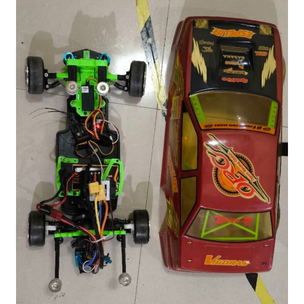 rc drift rwd 1:10 rtr siap pakai ready to run basic 3D print hsp 1/10 turbo on