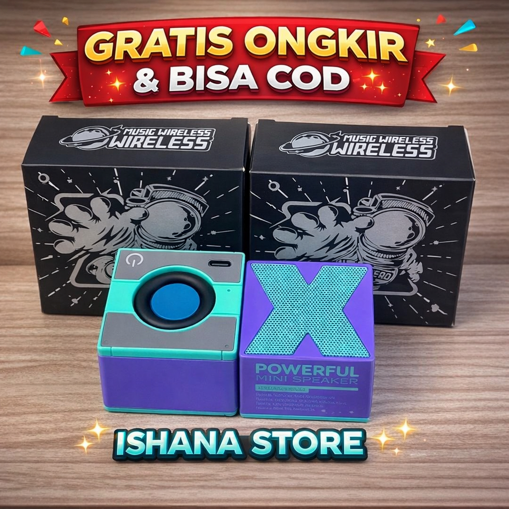 SPEAKER MUSIK BOK MINI PORTABLE BLUETOOTH WIRELESS X1 TERMURAH & TERLARIS