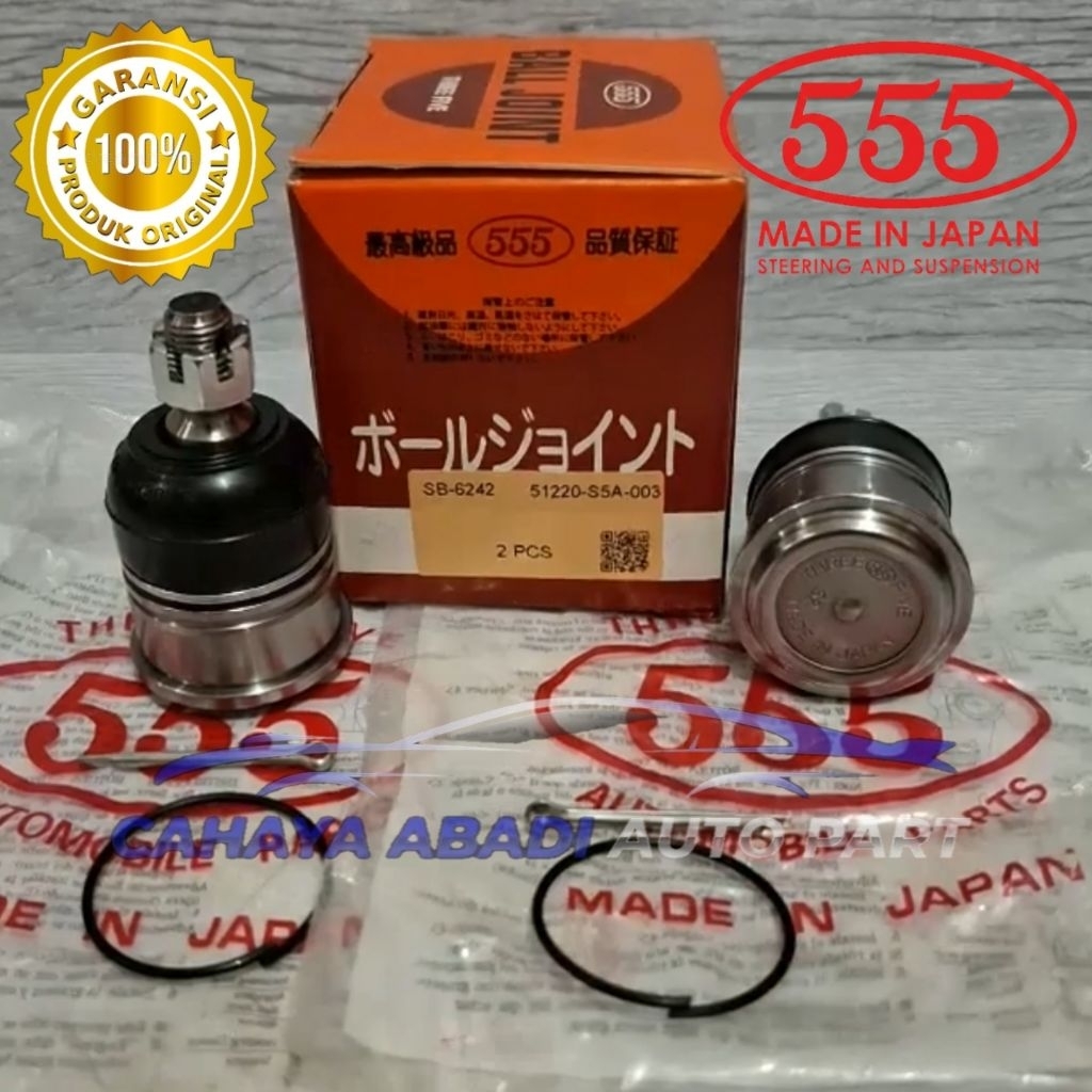 BALL JOINT BAWAH CRV GEN 2 CRV GEN2 CRV GEN 2 STREAM CIVIC ES VTI TAHUN  2002-2006 MEREK 555 JAPAN A