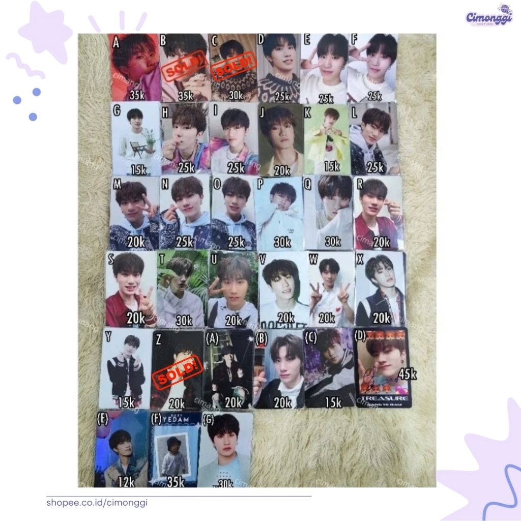 [OFFICIAL] Photocard PC Yedam TREASURE – Era Lama Rare Harga Murah