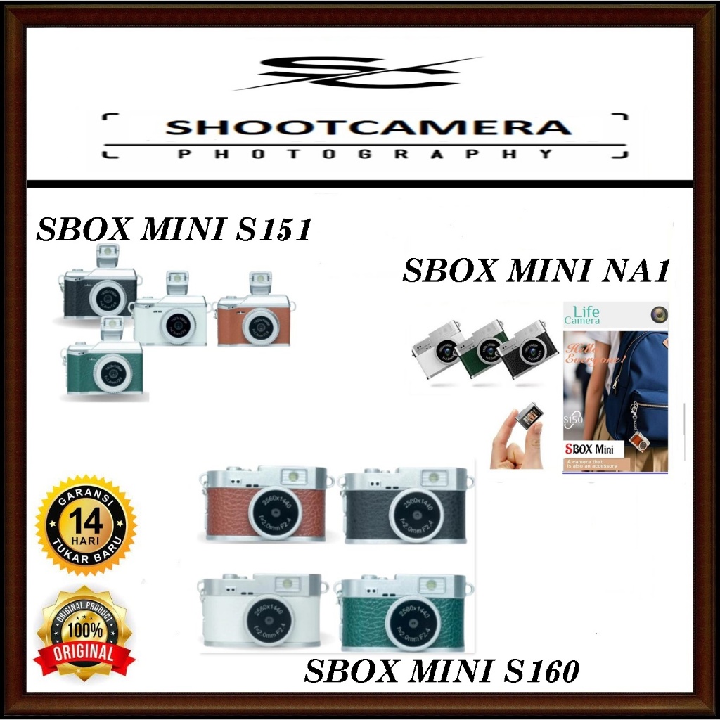 CAMERA SBOX MINI NA1 - SBOX MINI S151 - SBOX MINI S160  LIFE STYLE CAMERA