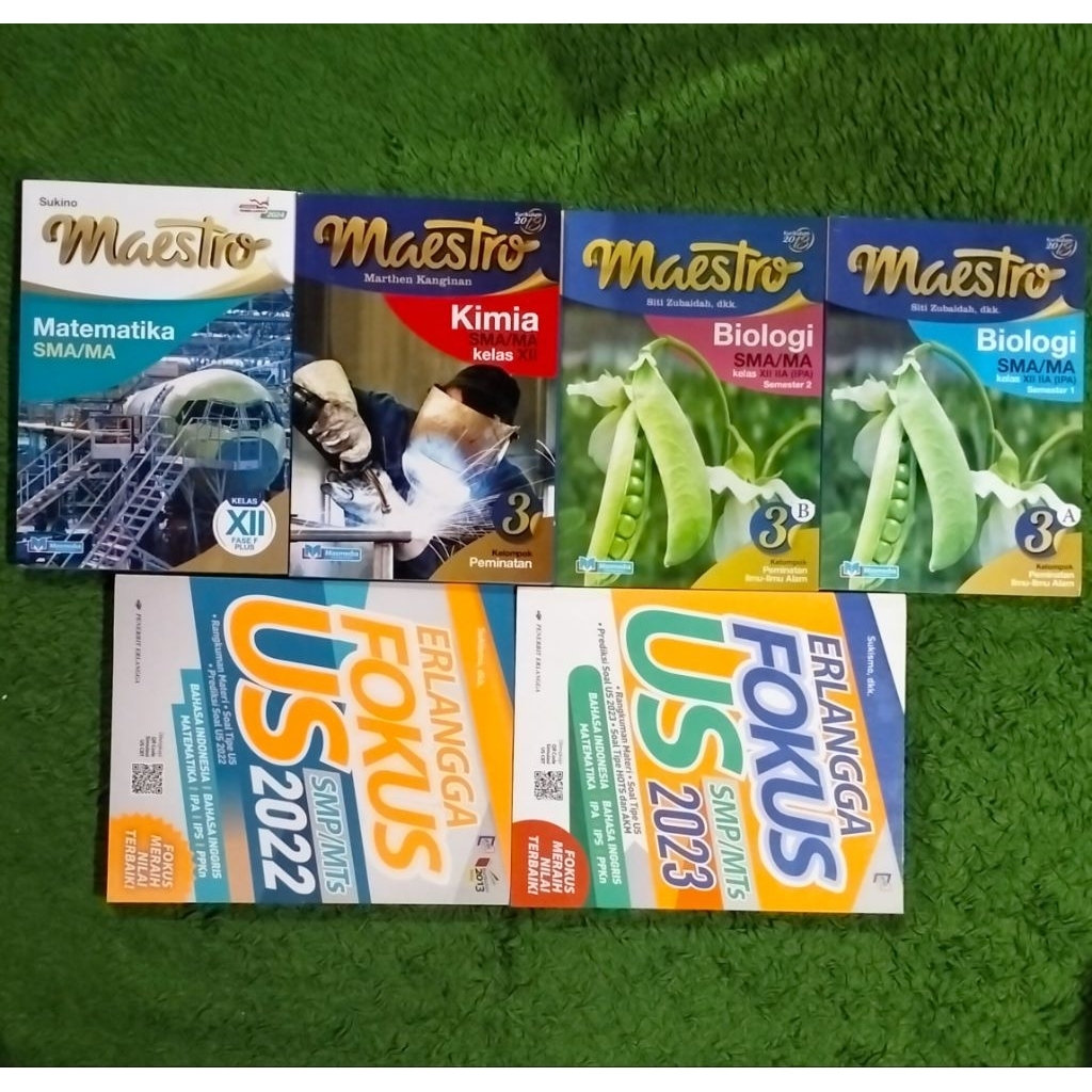 BUKU MAESTRO MATEMATIKA KIMIA BIOLOGI SMA MA SMK KELAS 12 IIA IPA SEMESTER 1 2 3A 3B 3 PEMINATAN ILM