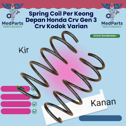 Spring Coil Per Keong Depan Honda Crv Gen 3 Crv Kodok Varian