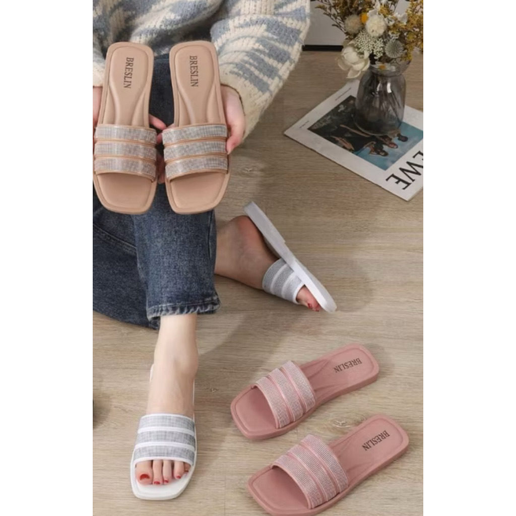 Sandal selop teplek wanita murah Sandal balance import / Sandal wanita karet