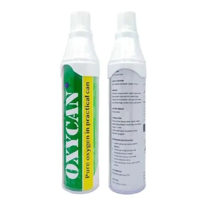 Oxycan Green Oksigen Portable 500 cc | Untuk Sesak Nafas Atau Asma
